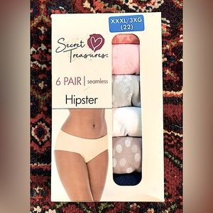 Secret Treasures Seamless Hipster panties 6 Pairs